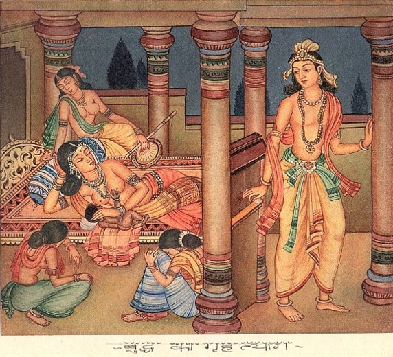 Renunciation of Gautama Buddha - Painting